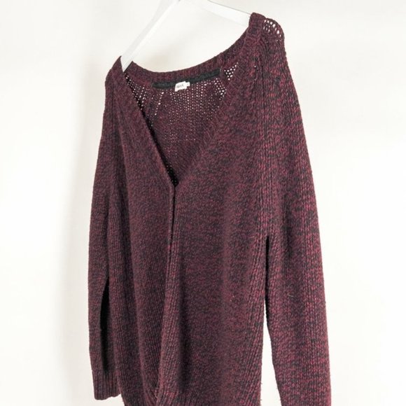 Filippa K Marled Burgundy Cardigan - Picture 2 of 7